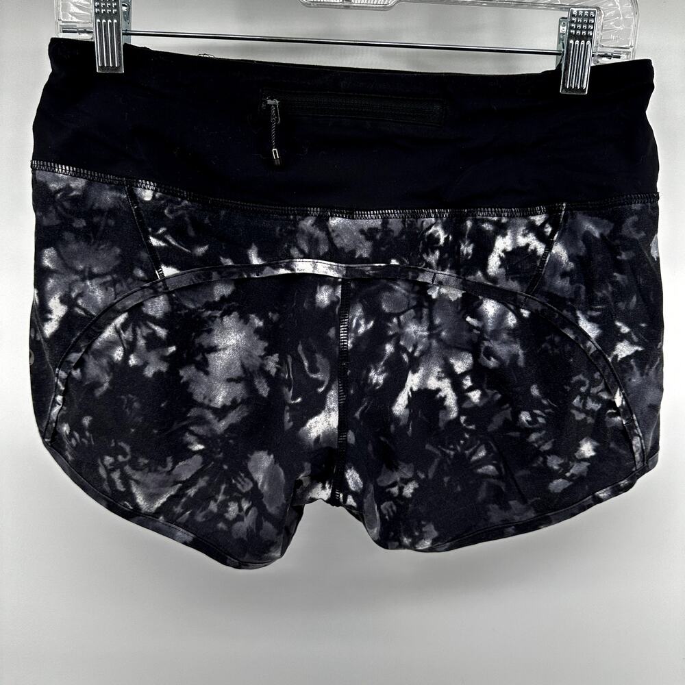 Lululemon Run Times Short Dusk Dye White Black Luxtreme Lycra Sweat Wicking 4 - Picture 5 of 5